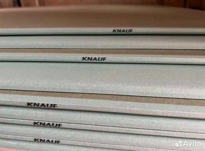 Гипсокартон гклв knauf 12,5мм влагостойкий Кнауф