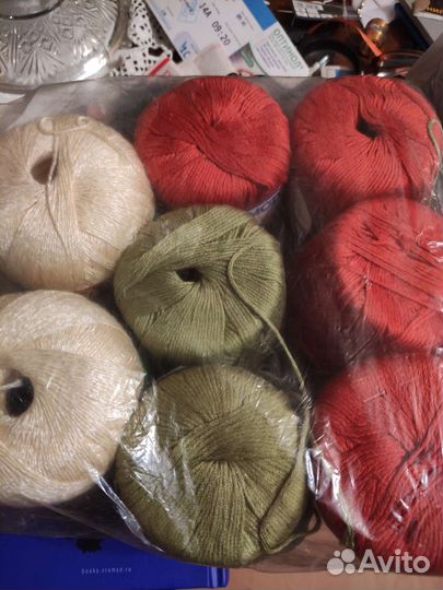 Нитки для вязания, хлопок, метанит