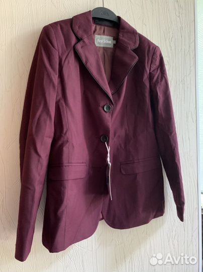 Пиджак бордовый
