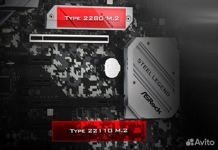 Материнская плата am4 ASRock B450 Steel Legend