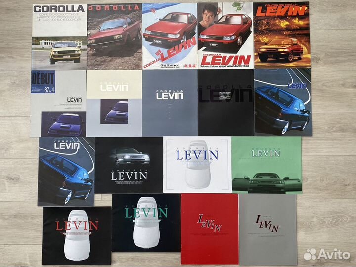 Дилерские каталоги Toyota Corolla Levin