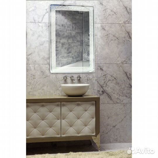 Зеркало Континент Apollo LED 600x800 с подсветкой с сенсорным выключателем злп88