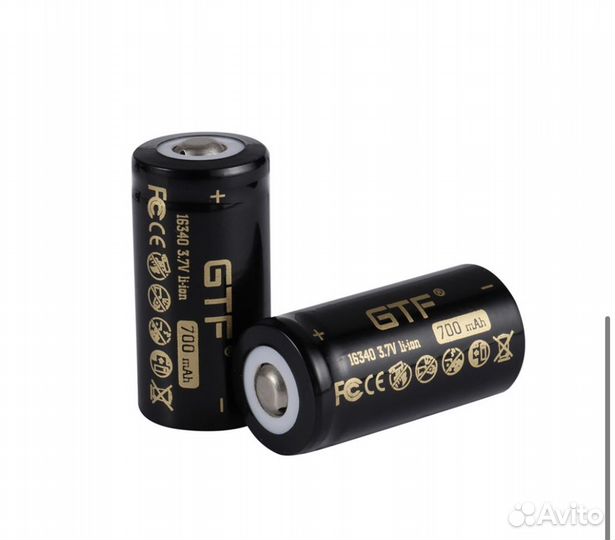 Аккумулятор 16340 rcr123a