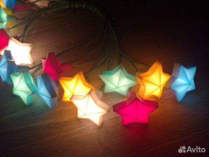 Гирлянда звезды СССР электрогирлянда звездочки