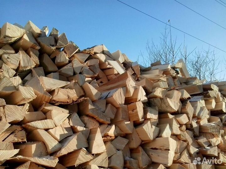 Дрова берёзовые колотые насыпь с доставкой