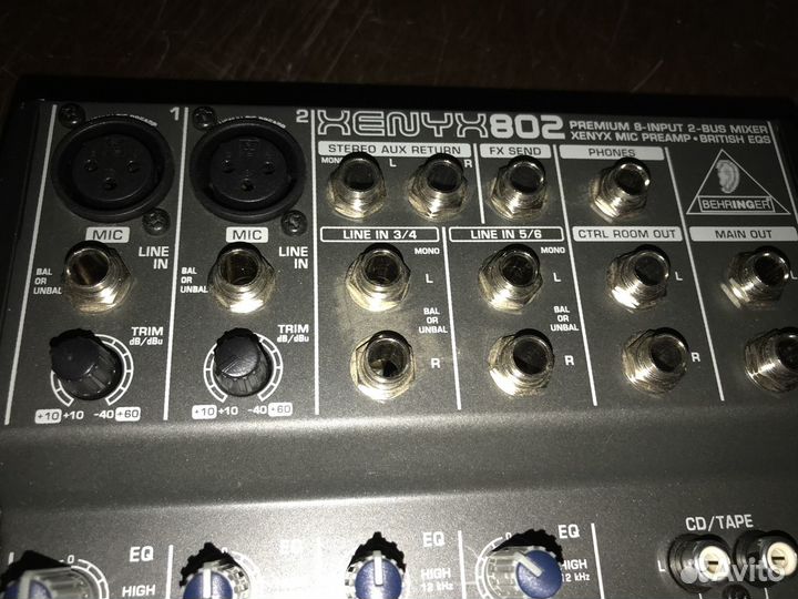 Аудиомикшер Behringer xenyx 802