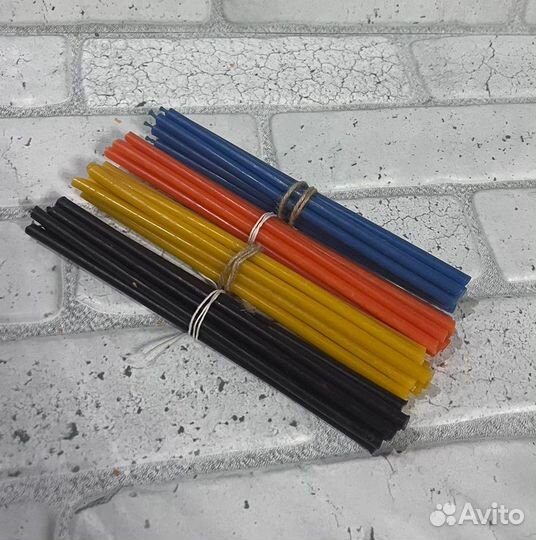 Свечи восковые цветные