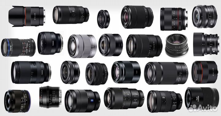Объективы для Sony, большой ассортимент