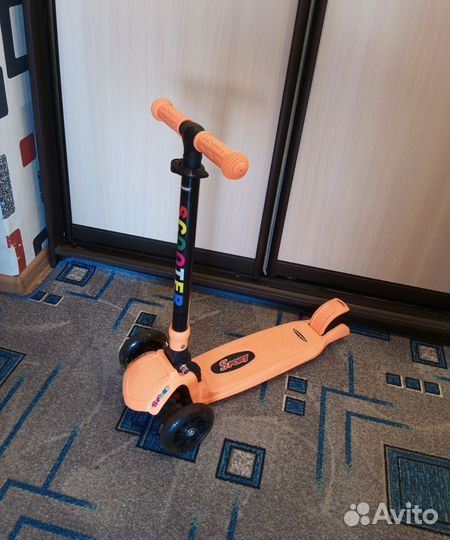 Самокат Lider Kids QQBear Scooter трёхколёсный