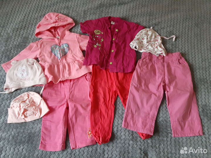 Одежда для девочки 0-1,5-2 года пакетом