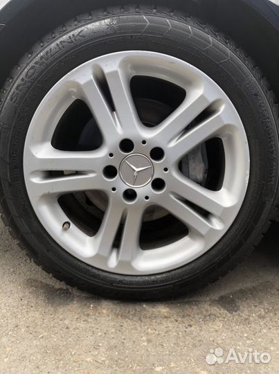 Диски r17 на mercedes бу c резиной зима