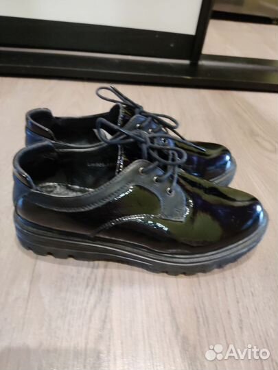 Туфли ботинки женские лакированные