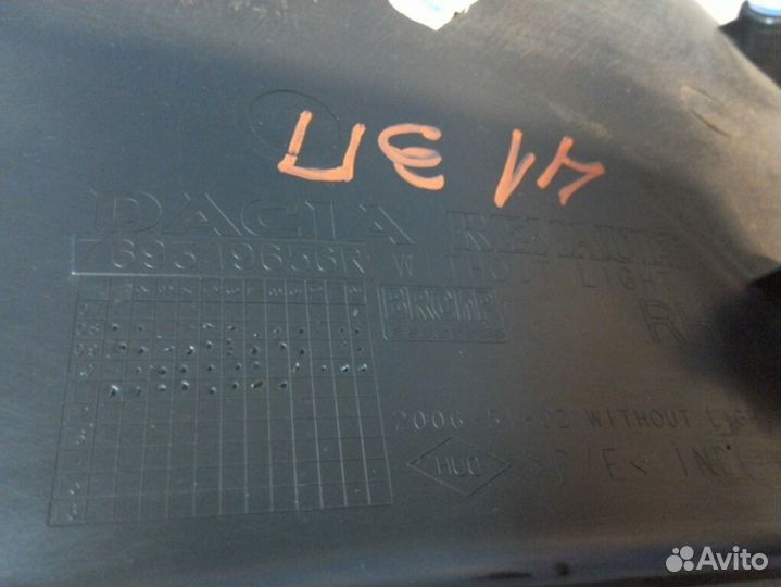 Обшивка стойки задняя правая Renault Sandero 1 1.6