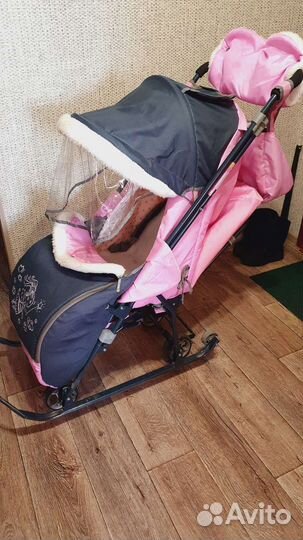 Детские санки коляска бу