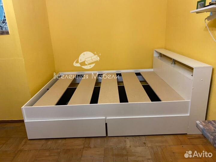 Кровать двуспальная с ящиками 160х200