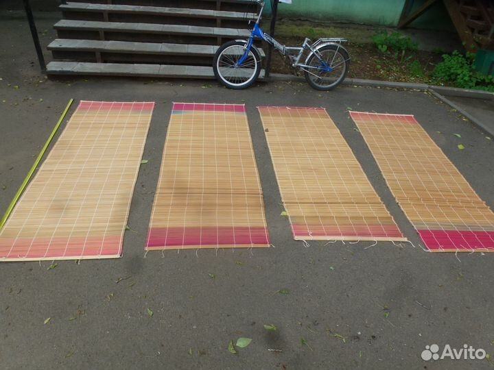 Шторы бамбуковые бу 4 штуки