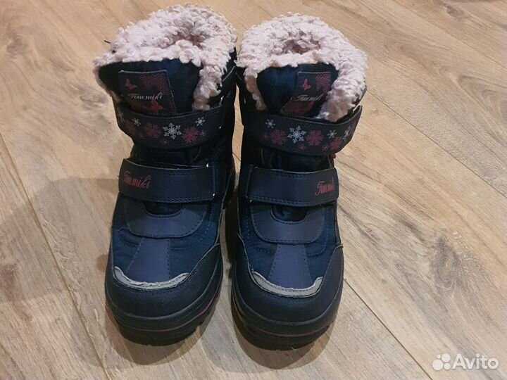 Ботинки зимние для девочки 29 р
