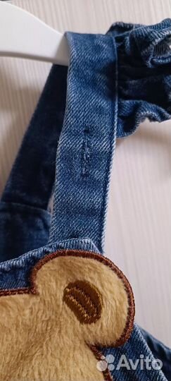 Полукомбинезон джинсовый