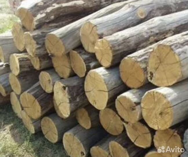 Столбы деревянные для забора