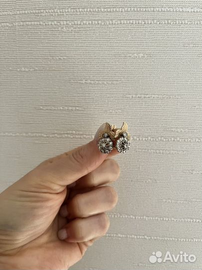 Серьги с бриллиантами СССР