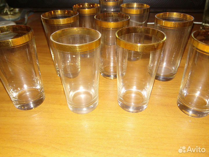 Рюмки с золотой полоской СССР