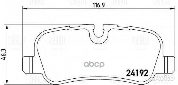 Колодки торм. для а/м Land Rover Discovery 3 (0