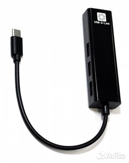 Адаптер 5bites Type-C - RJ45+3USB
