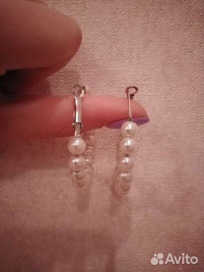 Серебряные серьги