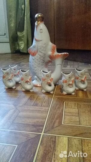 Штофф Рыбки + 6 рюмок