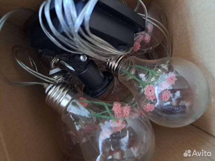 Гирлянда садовая уличная из лампочек