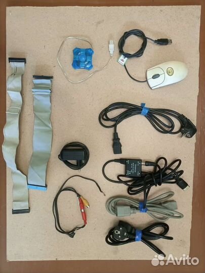 Мышь компьютерная, ибп, USB-хаб, провода