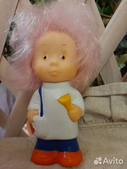 Кукла Незнайка СССР резиновая