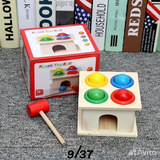 Развивающие игрушки.Деревянная стучалка