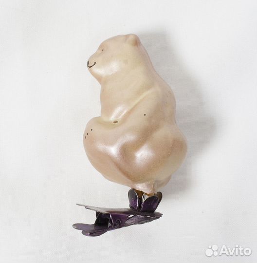 Елочная игрушка Медведь на прищепке (4)