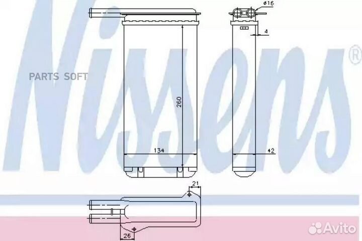 Радиатор отопителя ford escort (1991) 1.6 XR3I