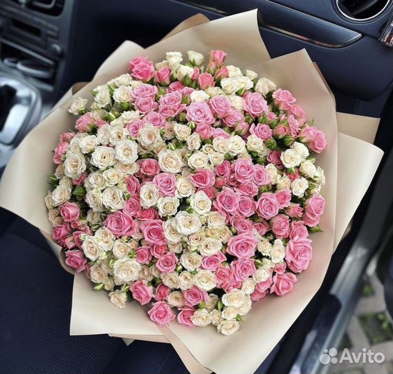 Цветы кустовые розы