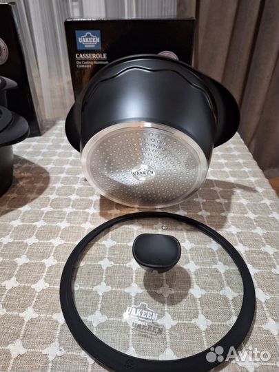 Казан uakeen 24см с гранитным покрытием