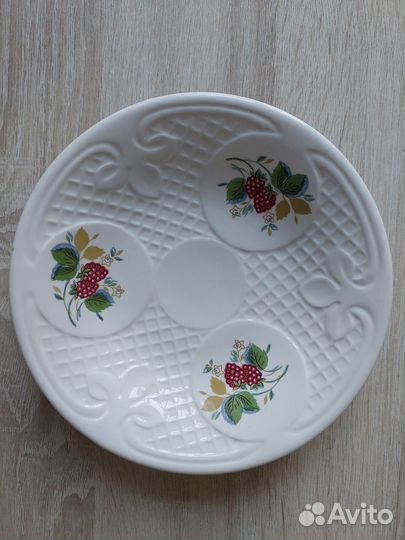 Тарелка сухарница малина зик цена за 7 штук