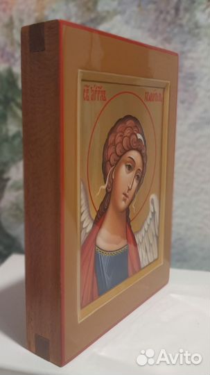 Рукописная икона Ангел Хранитель