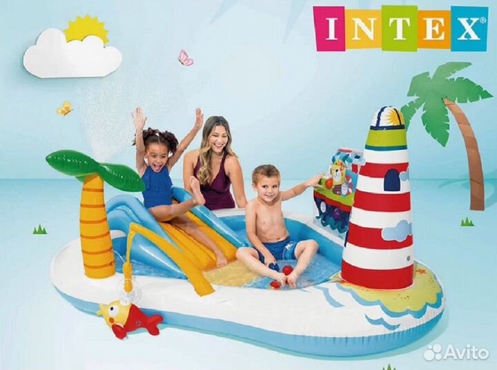 Надувной игровой центр с бассейном Play Center