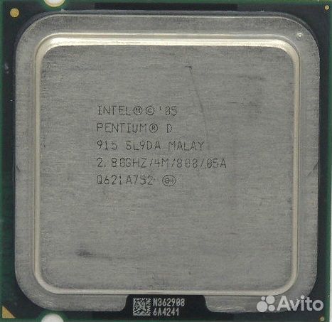 Процессор Intel Pentium D 915 2.8/4М/800 S-775