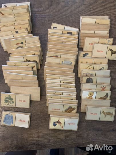 Детское деревянное домино СССР