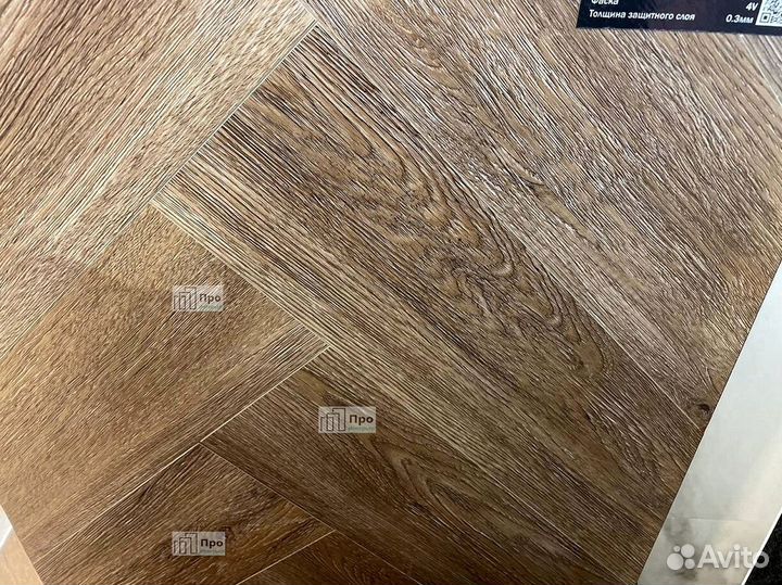 Кварцвиниловый ламинат елочка