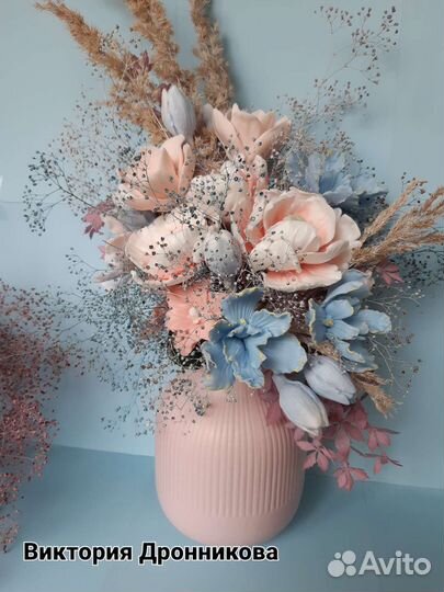 Букет цветов из мыла