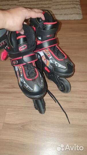 Роликовые коньки детские раздвижные 18-21 см