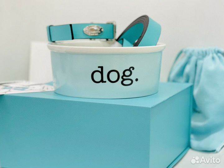Миска, ошейник и поводок для собак Tiffany & co
