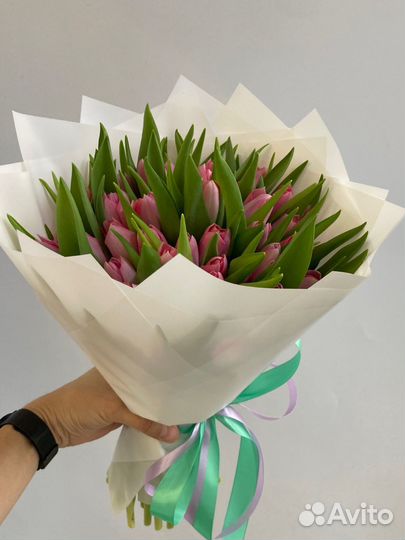 Букет 49 тюльпанов