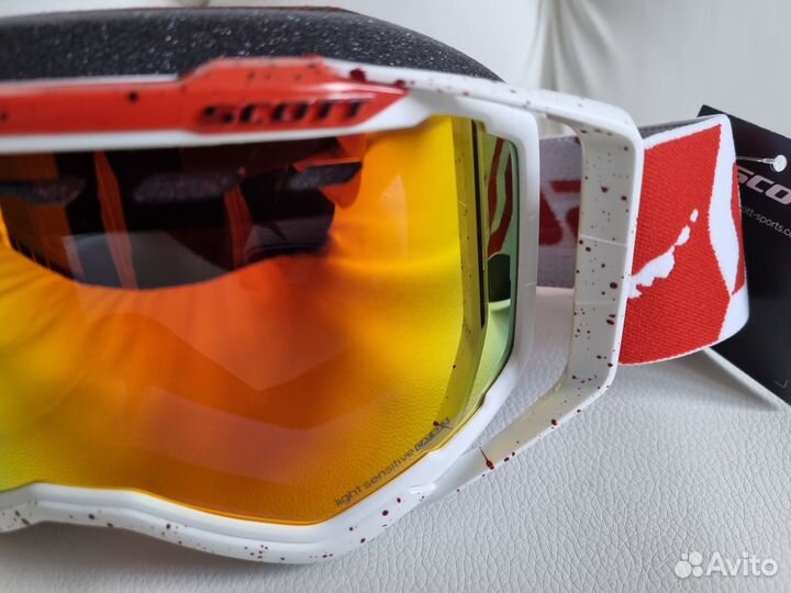 Очки scott Prospect Snow Cross LS white red red ch