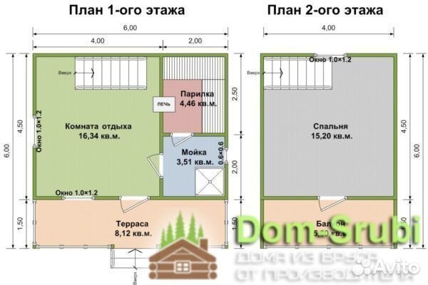 Кронштадт. Хорошая надёжная Баня из бруса Б-12 6х6