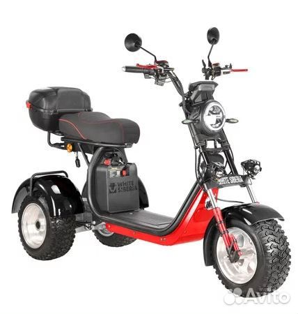 Трицикл White Siberia ikra RC 31Ah 5000W Black NEW